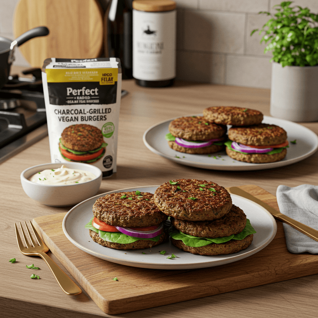 Perfect Charcoal-Grilled Vegan Burgers