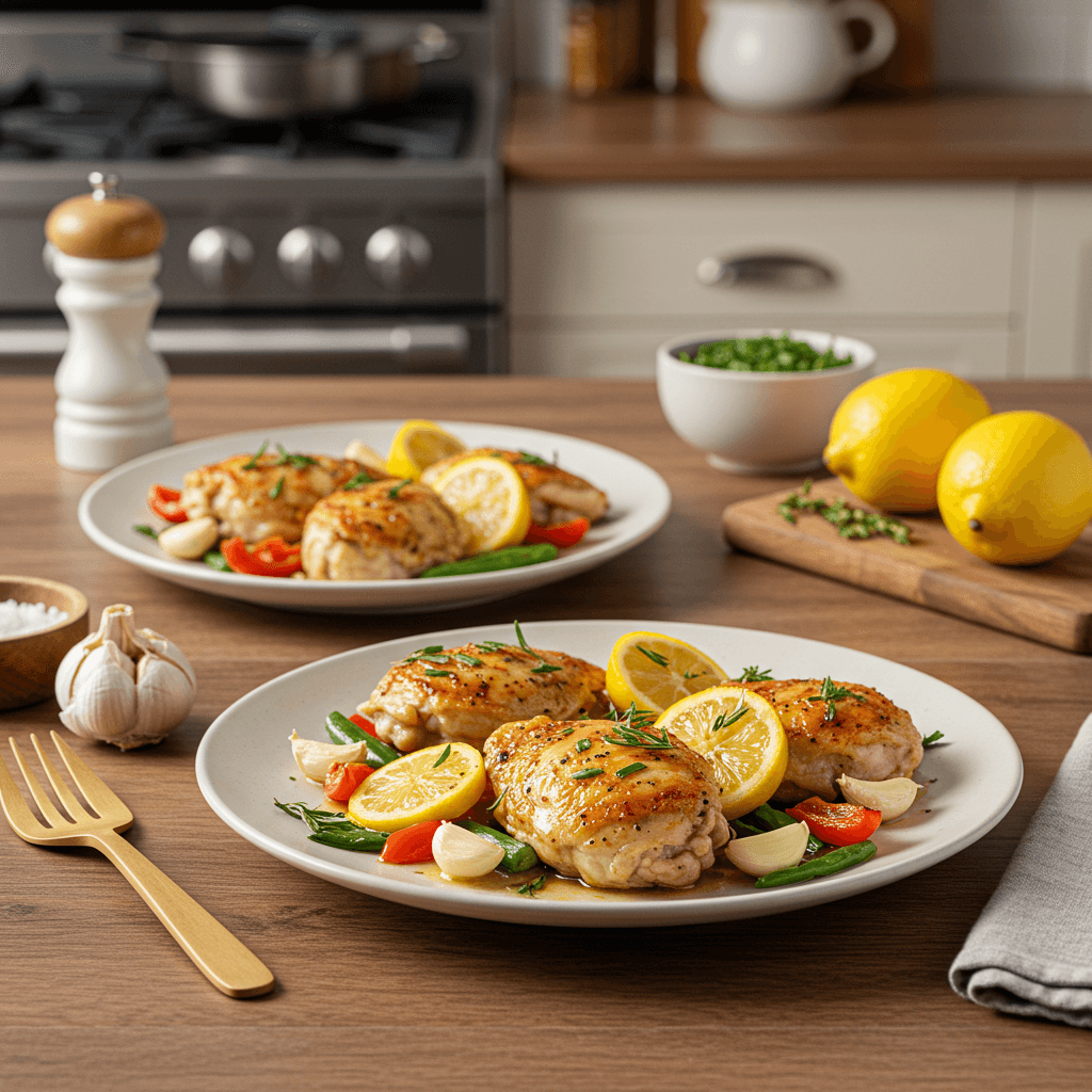 Perfectly Pan-Fried Lemon Garlic Chicken
