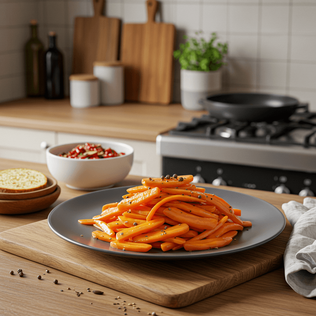 Pickled Carrot Snack with Aromatic Spices