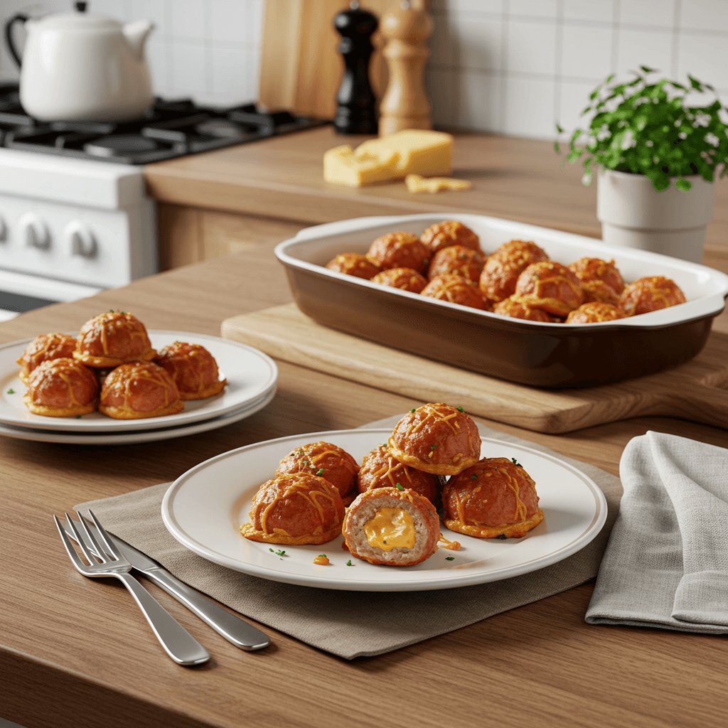 Pork Sausage and Cheddar Bites
