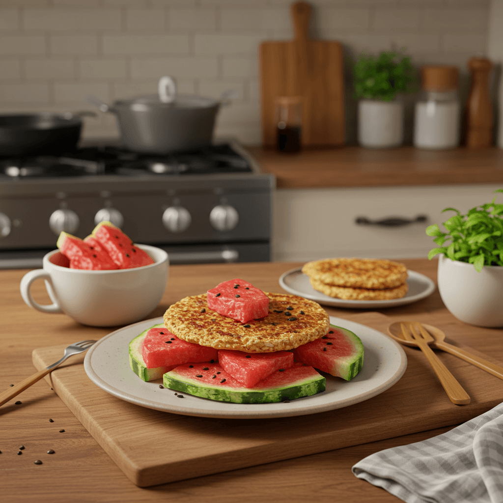 Refreshing Microwave Watermelon Crisp Snack
