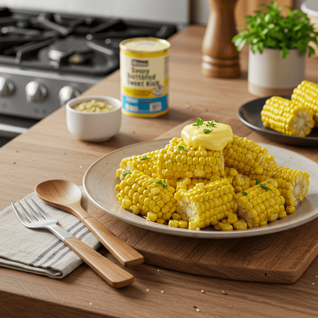 Savory Buttered Corn with a Sweet Kick