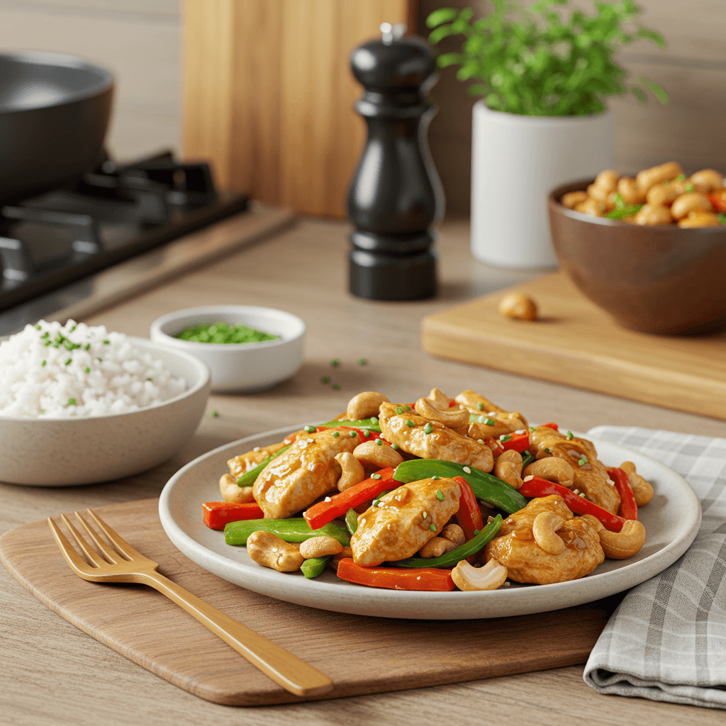 Savory Cashew Chicken Stir-Fry Delight