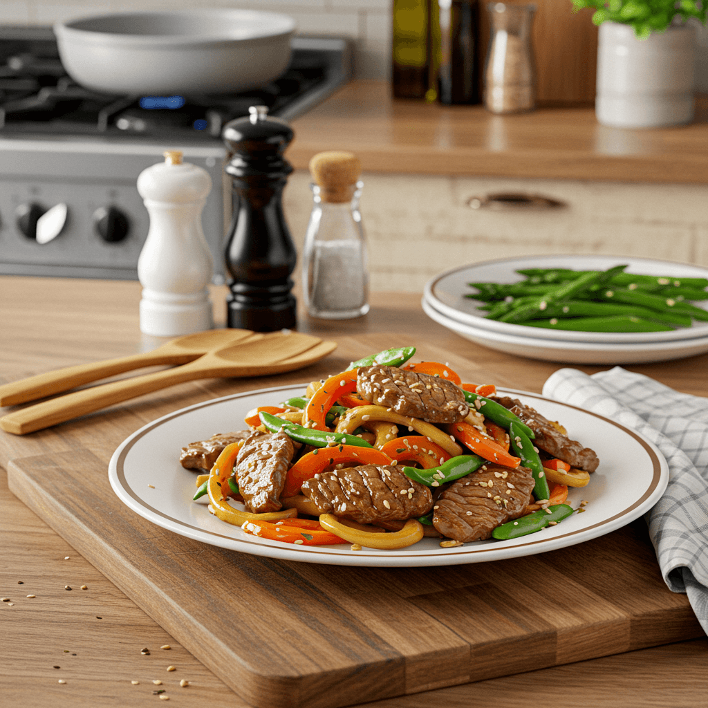 Savory Garlic and Brown Sugar Stir-Fry Delight