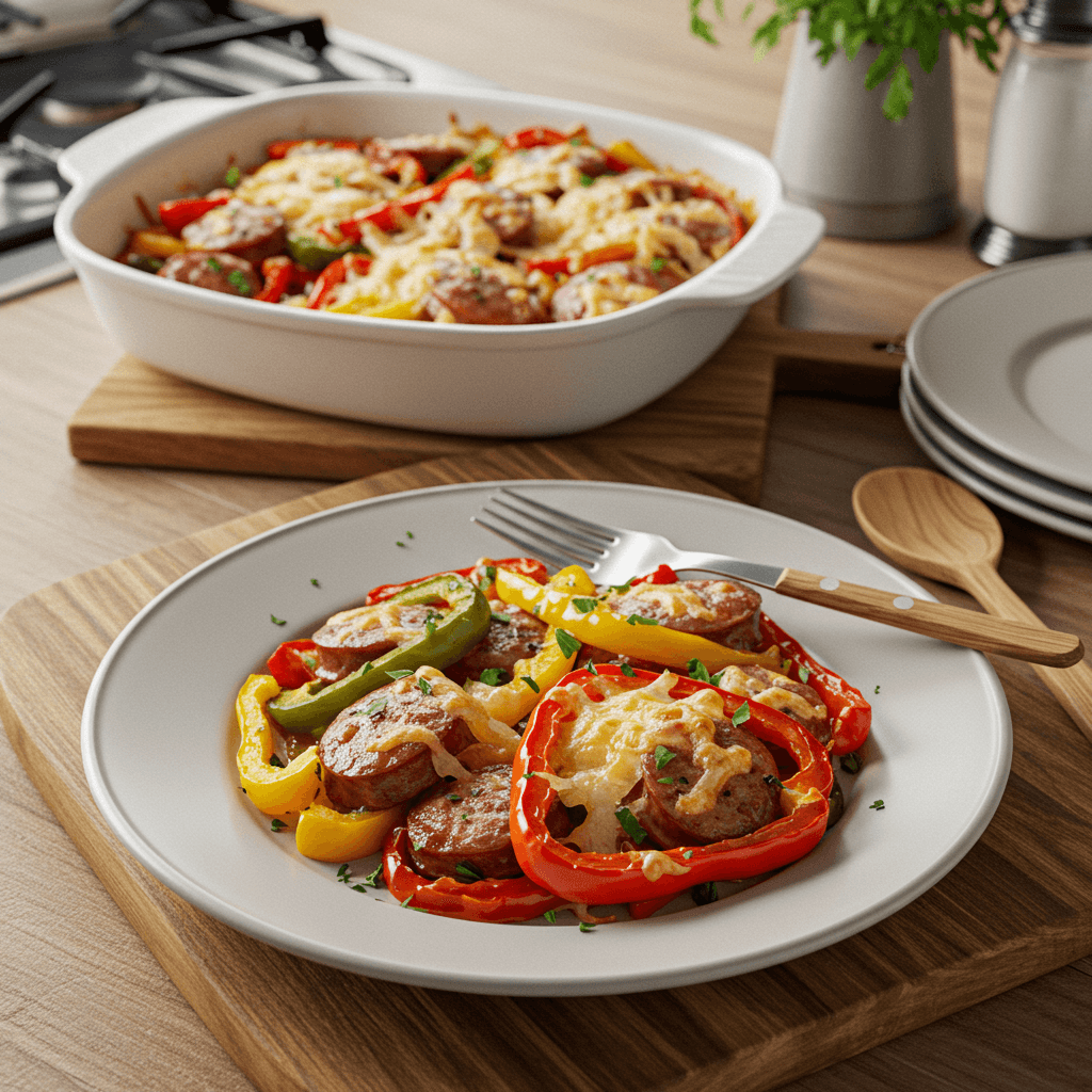 Savory Italian Sausage and Bell Pepper Bake