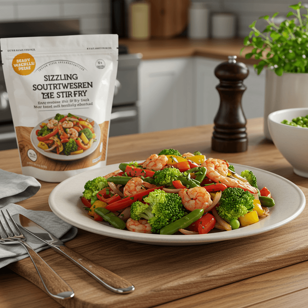 Sizzling Southwestern Veggie Stir Fry Snack