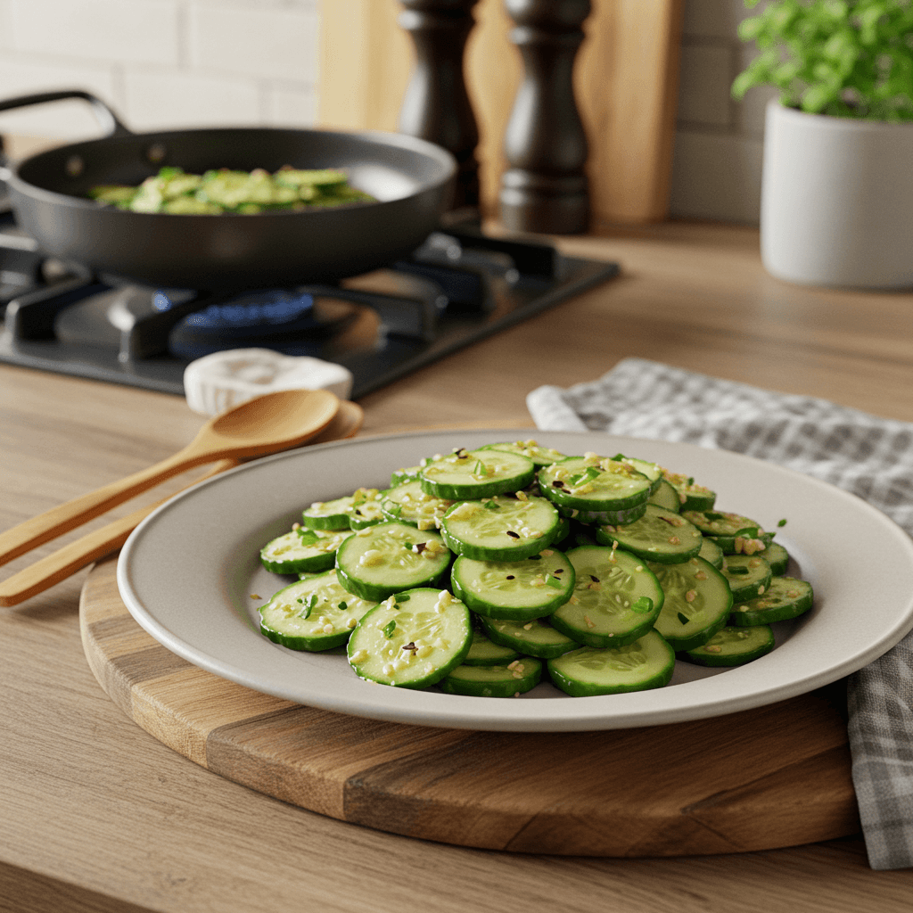 Stove-Top Sautéed Cucumber Delight