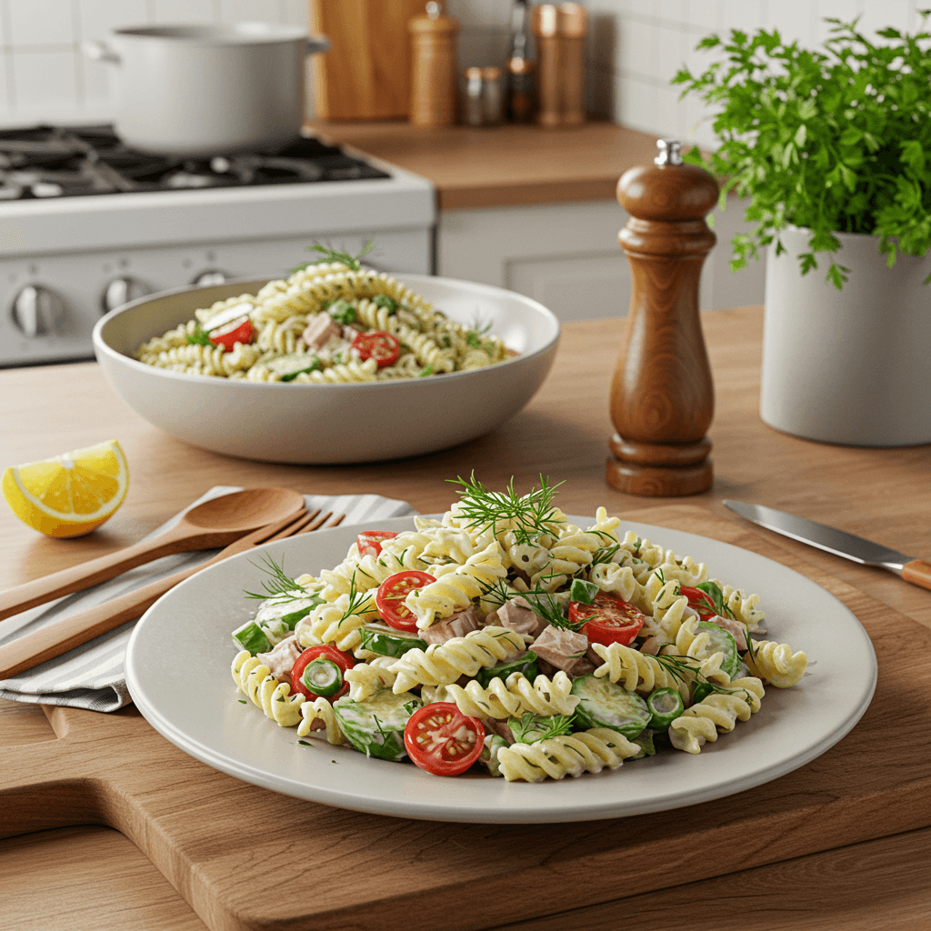 Stove-Top Tuna and Dill Pasta Salad