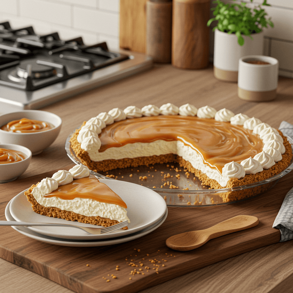 Stove-Top Vanilla Caramel Cream Pie