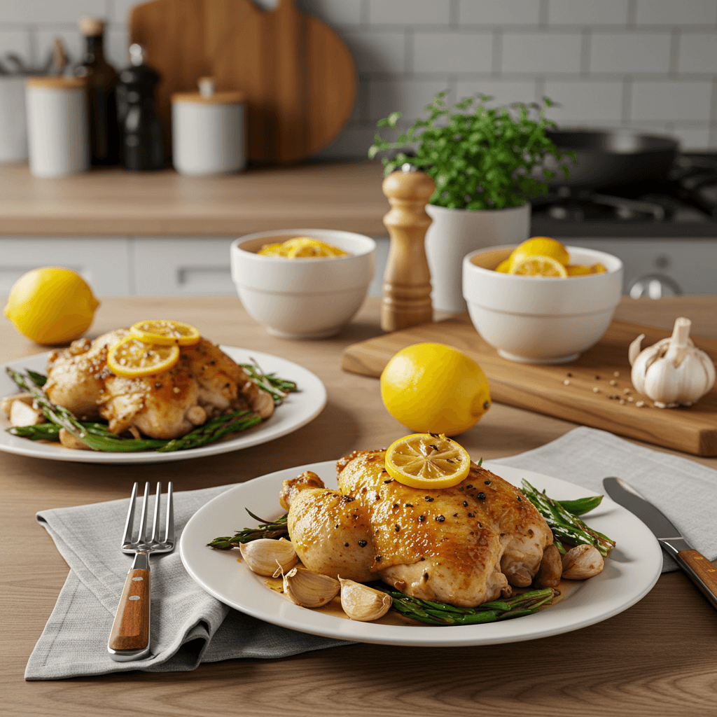 Succulent Oven-Roasted Lemon Garlic Chicken