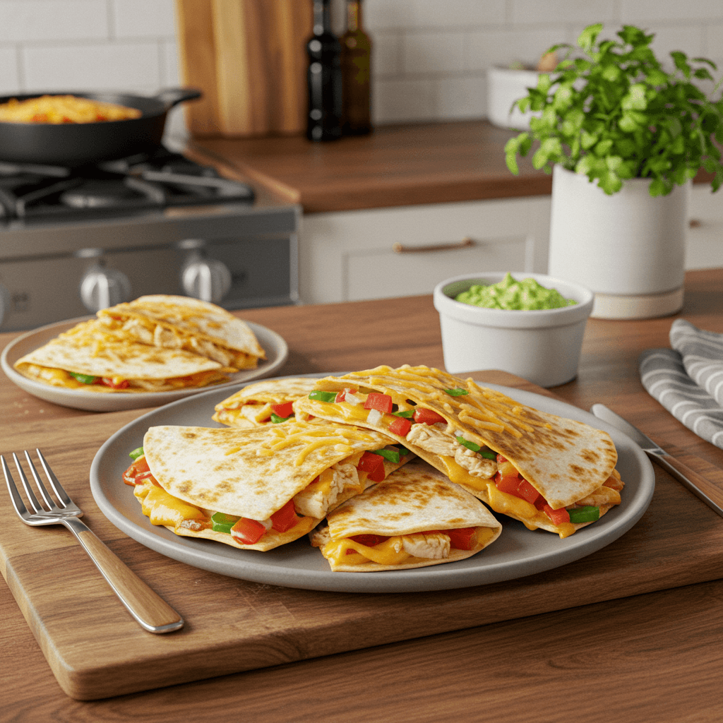 Ultimate Cheesy Chicken Quesadillas