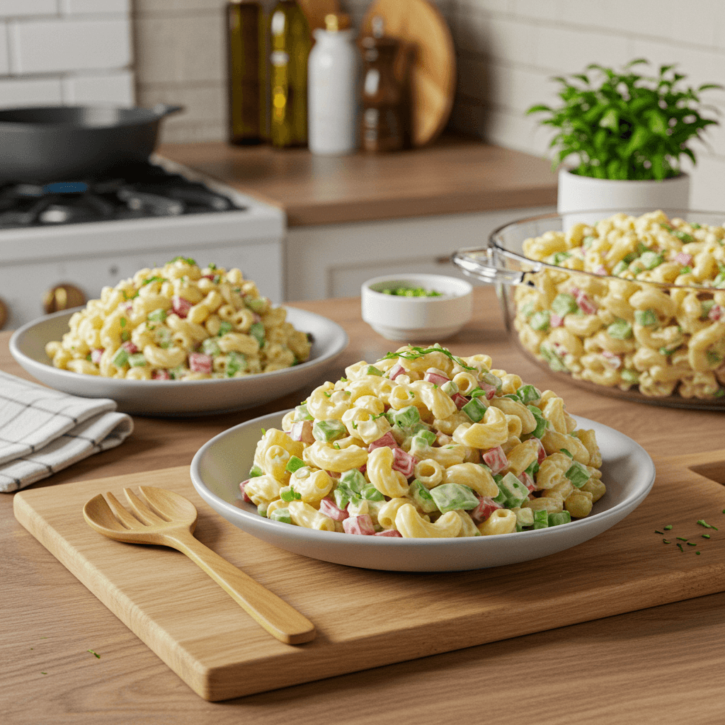 Ultimate Cheesy Macaroni Salad with a Zesty Twist