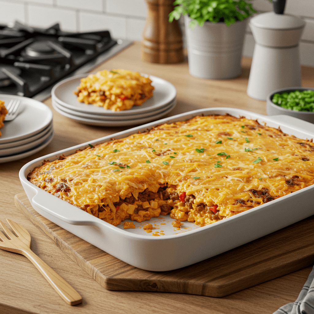 Ultimate Layered Mexican Frito Pie Casserole