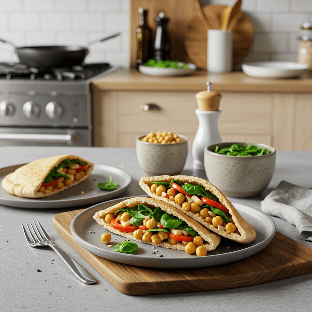 Ultimate Mediterranean Chickpea Pita Pockets