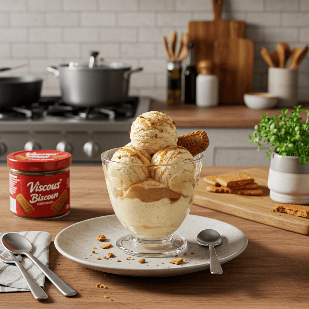 Vanilla Biscoff Ice Cream Parfait