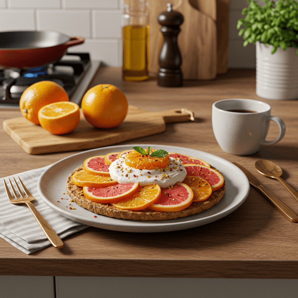 Vibrant Citrus & Watermelon Breakfast Delight