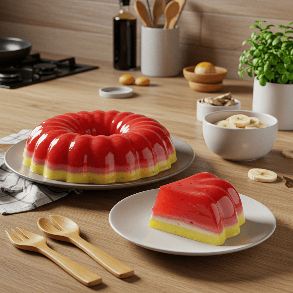 Vibrant Layered Gelatin Delight