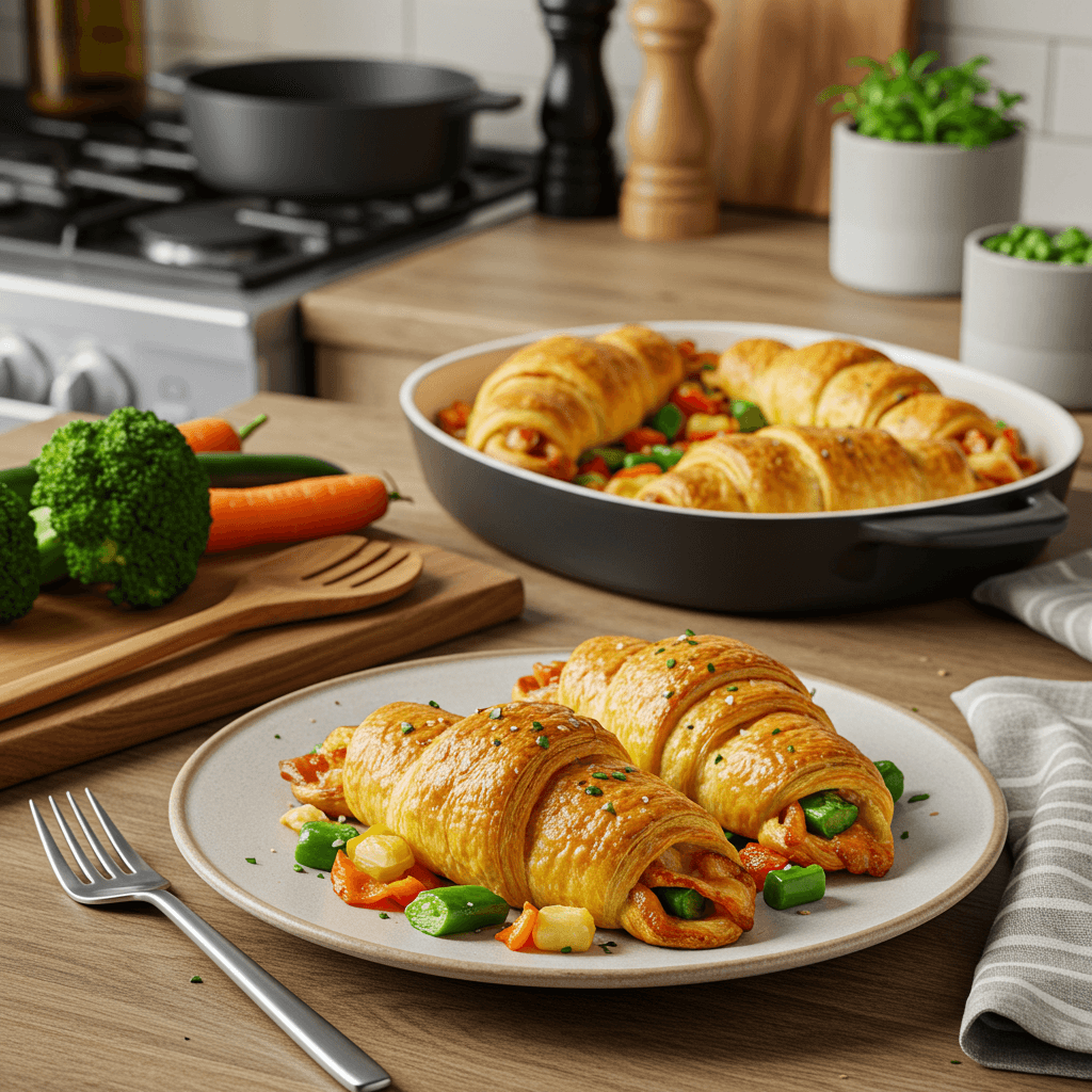 Vibrant Veggie Crescent Roll Medley