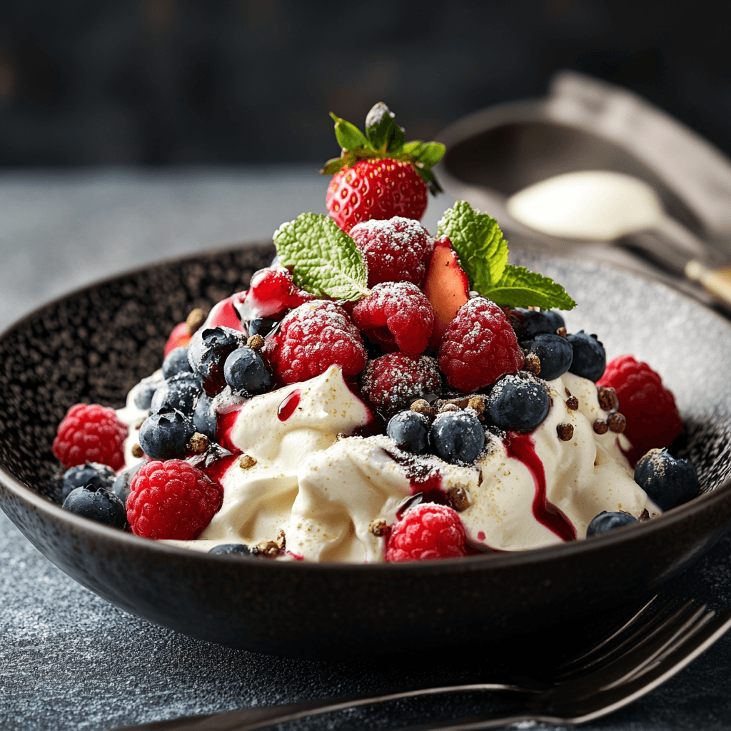 Berries & Cream with Zesty Cardamom Infusion