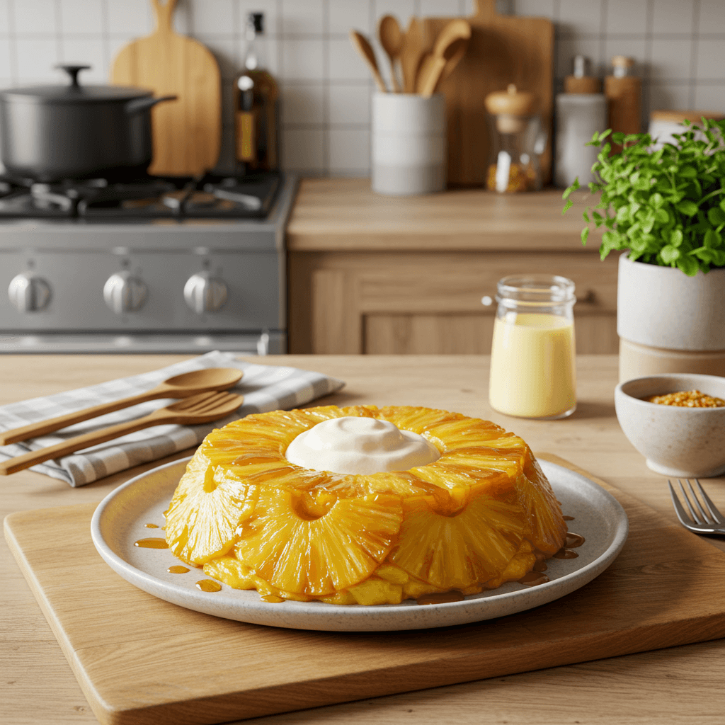 Caramelized Pineapple Vanilla Cream Delight
