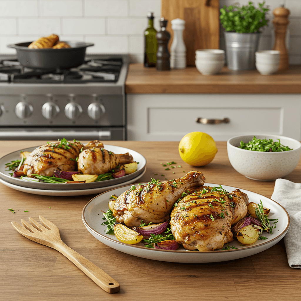 Charcoal-Grilled Citrus Herb Chicken