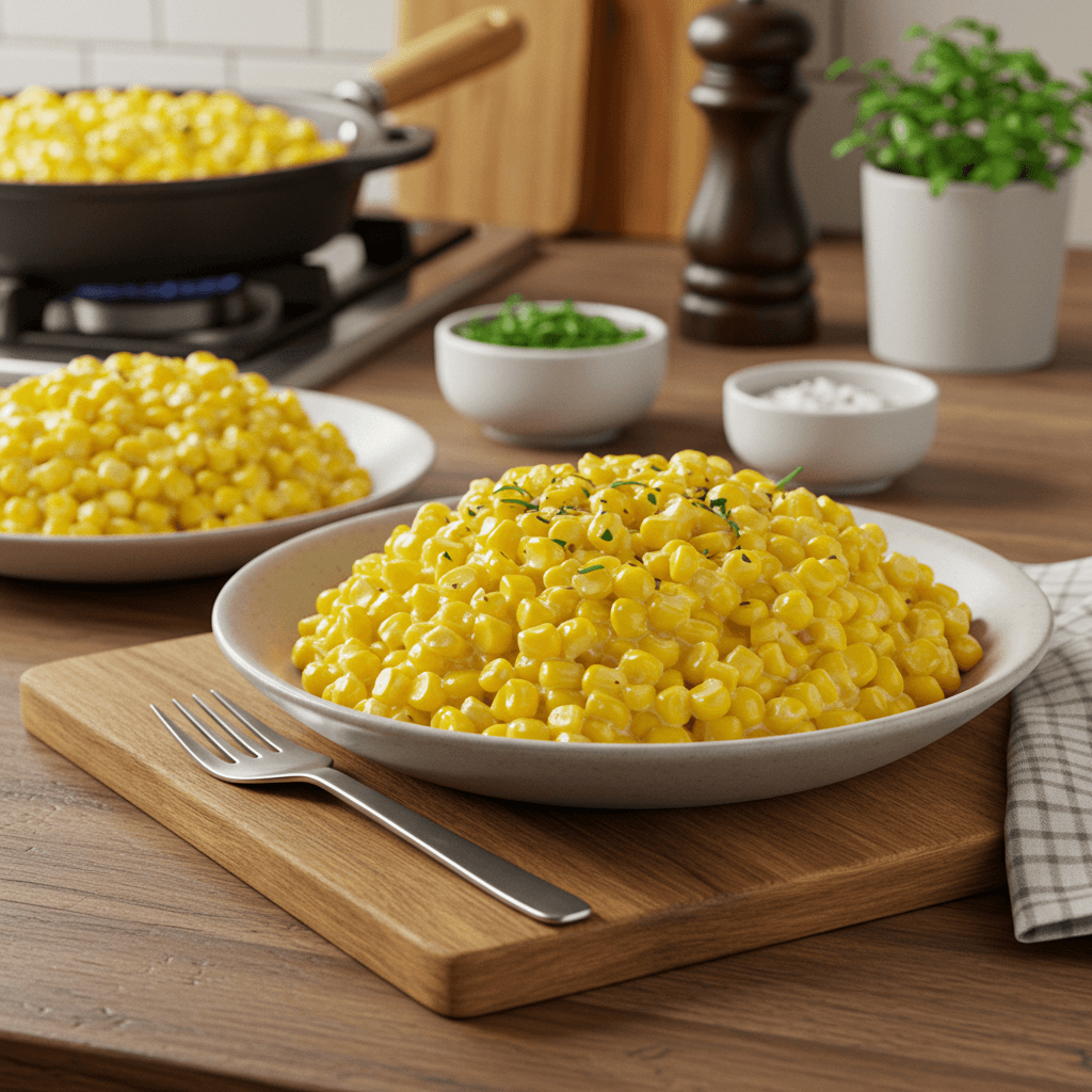 Cheesy Microwave Corn Delight