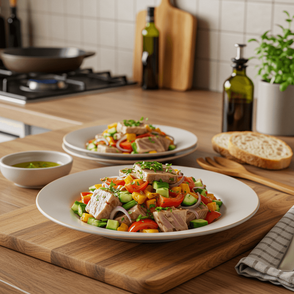 Colorful Spanish Tuna and Vegetable Salad
