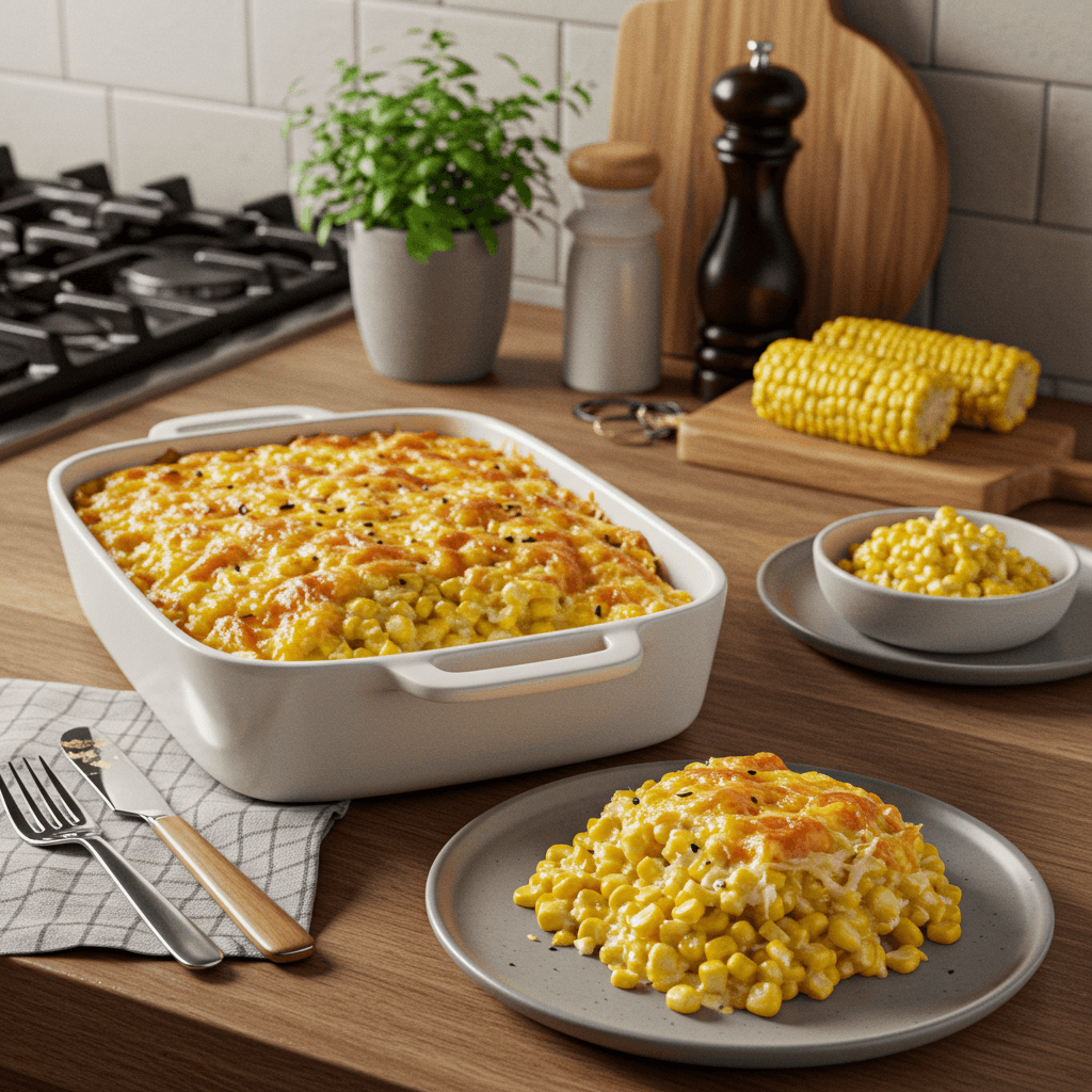 Deliciously Decadent Corn Casserole
