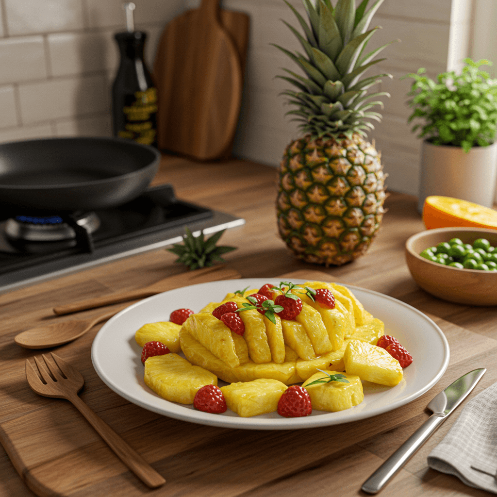 Exotic Pineapple Fruit Platter Delight