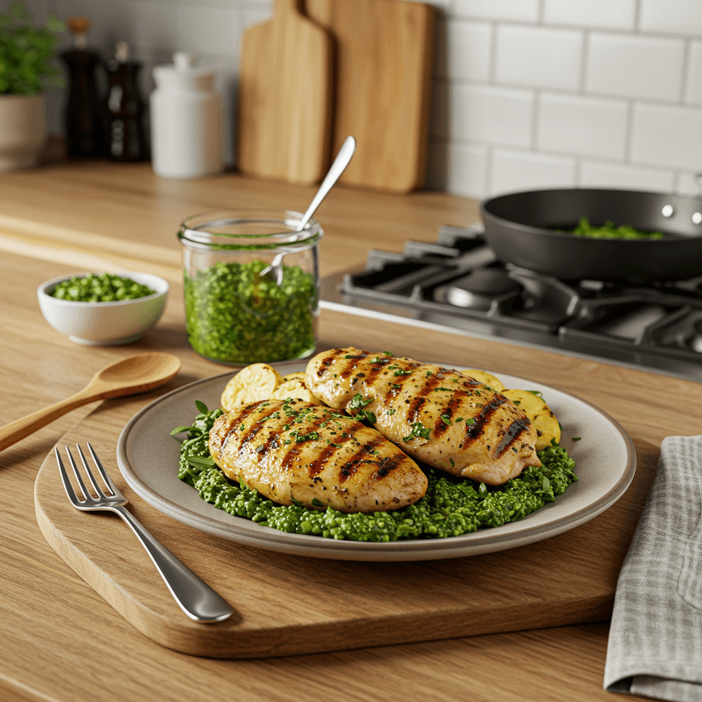 Grilled Chicken with Pesto Perfection
