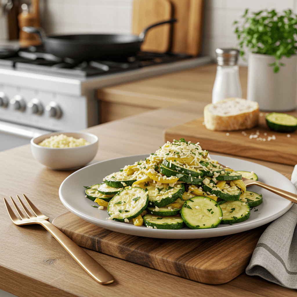 Irresistible Parmesan Sautéed Zucchini Delight