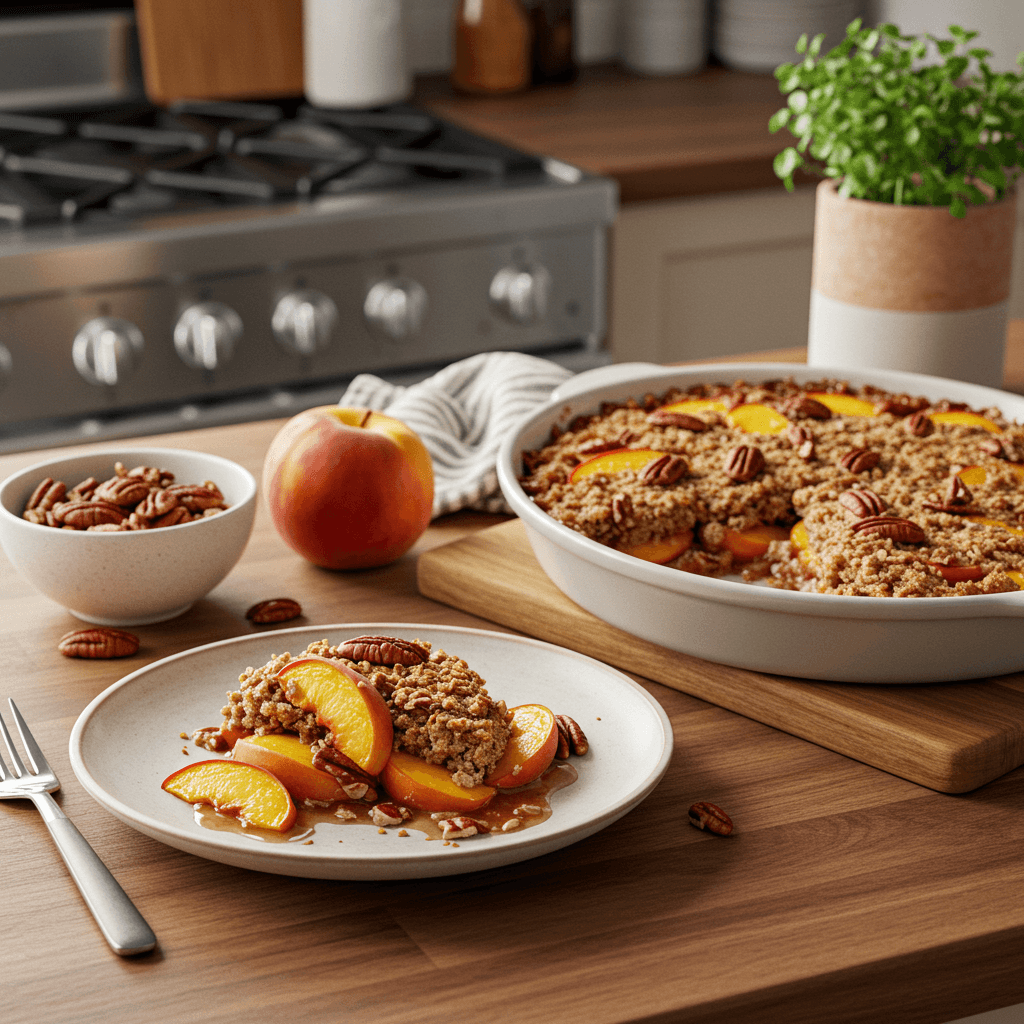Irresistible Peach and Pecan Crisp