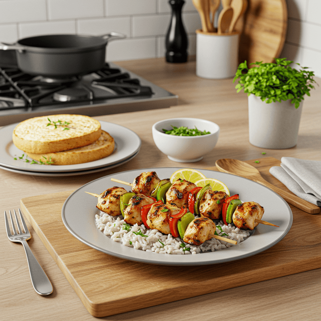 Juicy Marinated Grilled Chicken Kabobs