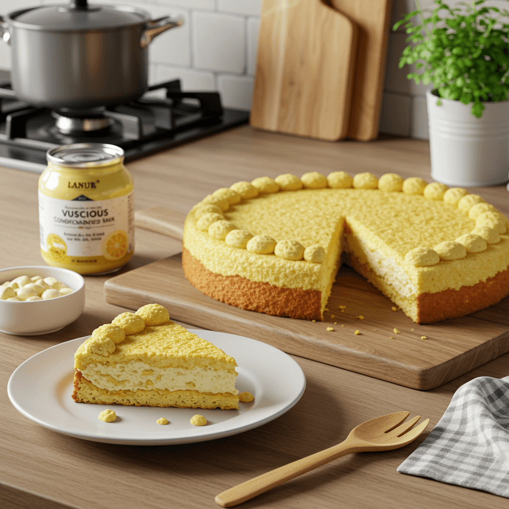 Luscious Vanilla Condensed Milk Cake