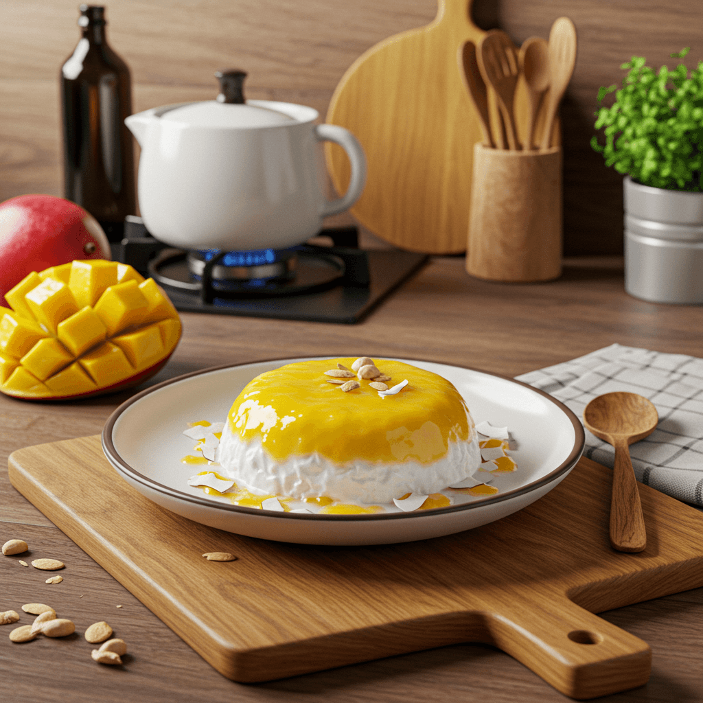Mango Delight: Chilled Mango Coconut Snack