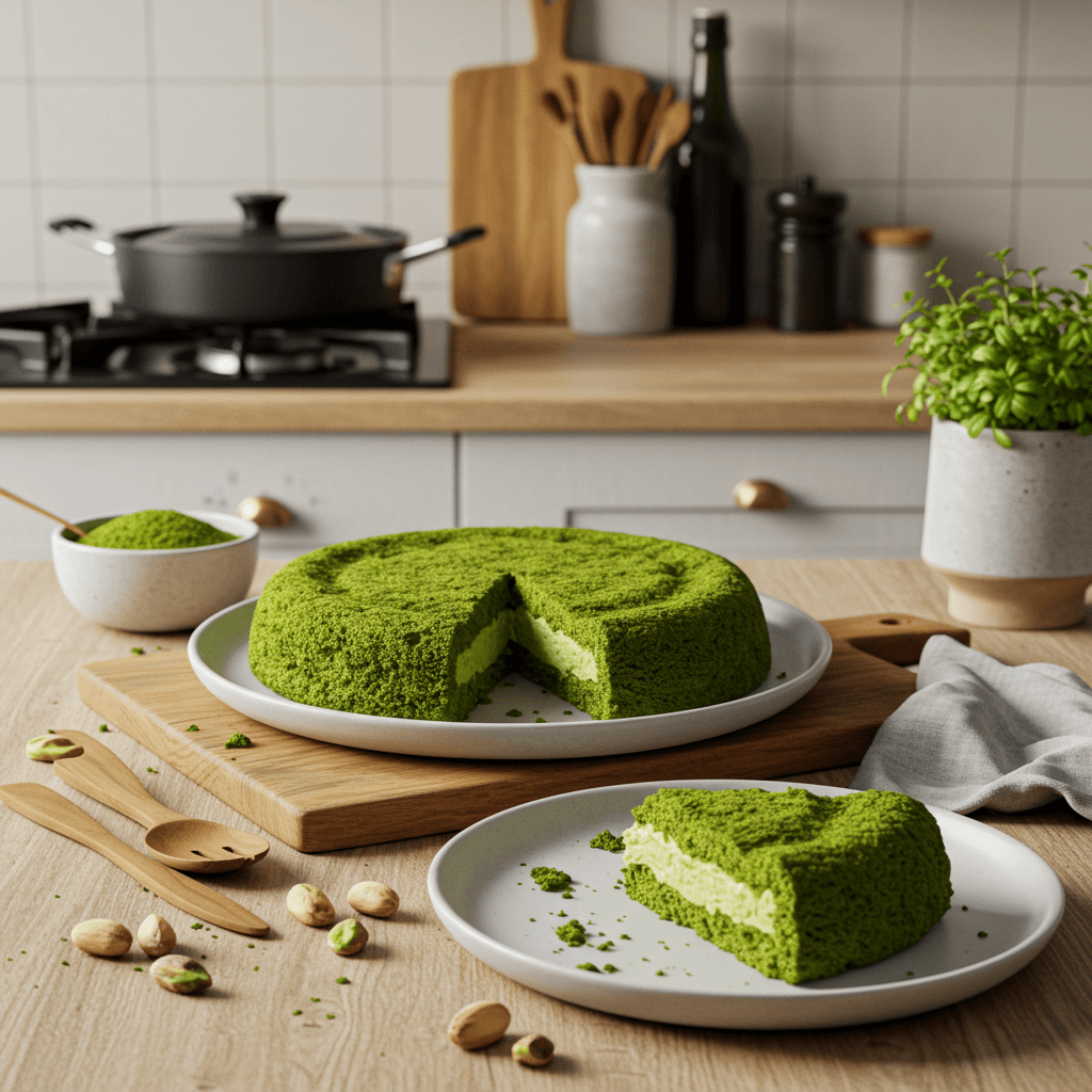 Matcha Pistachio Delight Dessert