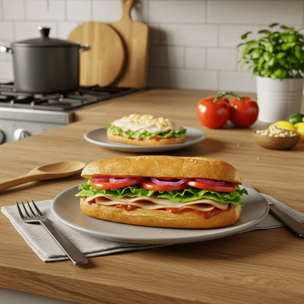 Microwave Italian Sub Sandwich Delight
