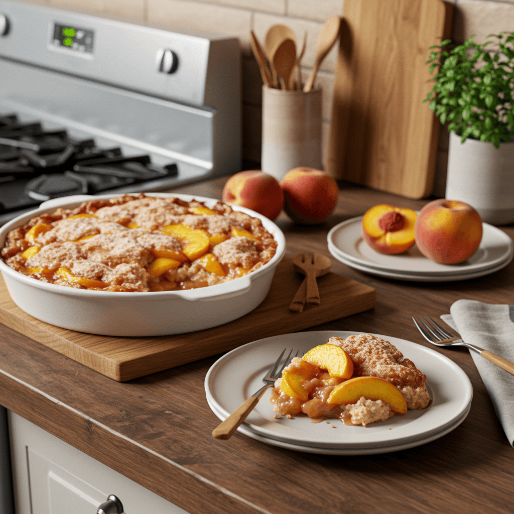Old Fashioned Peach Cobbler
