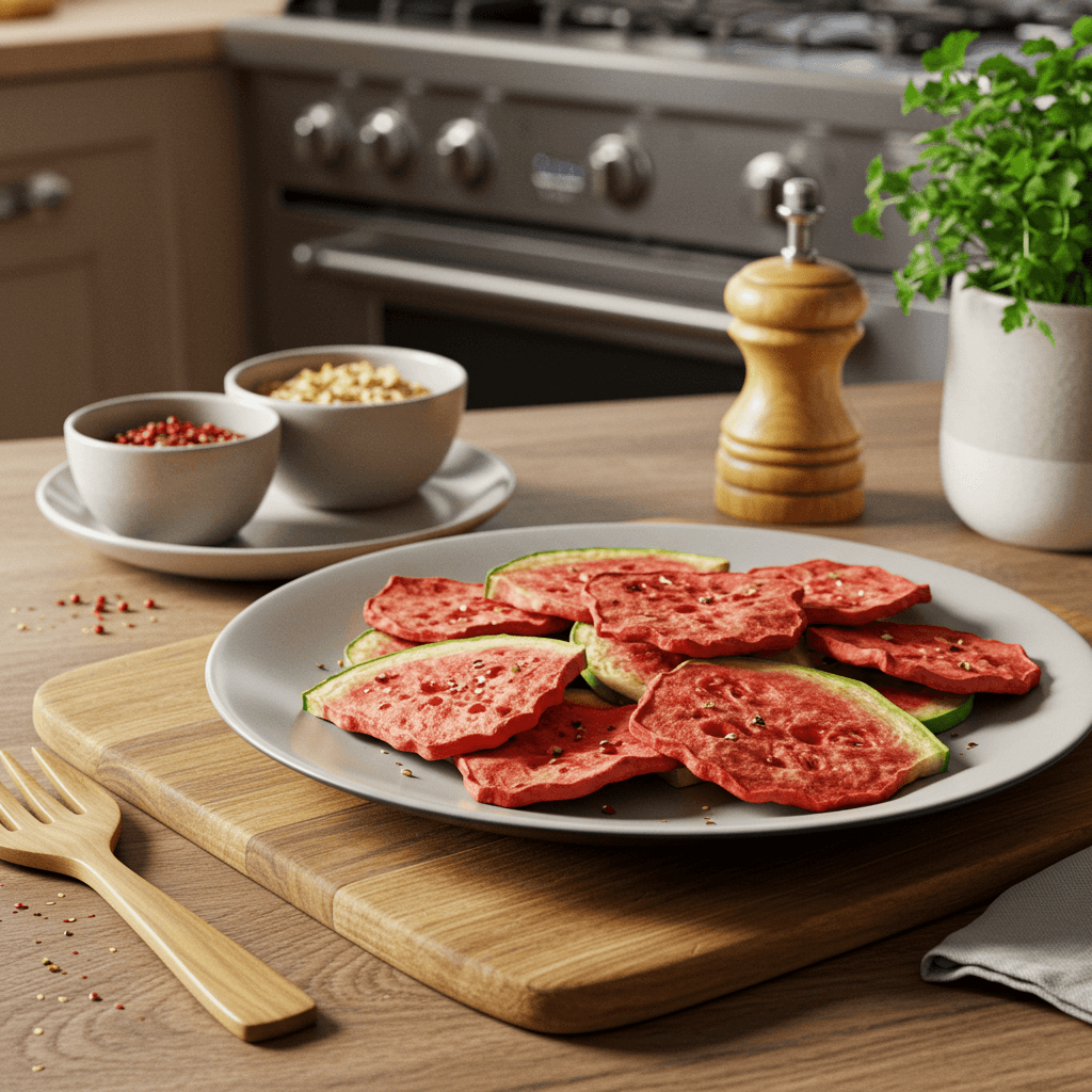 Oven-Dried Watermelon Chips