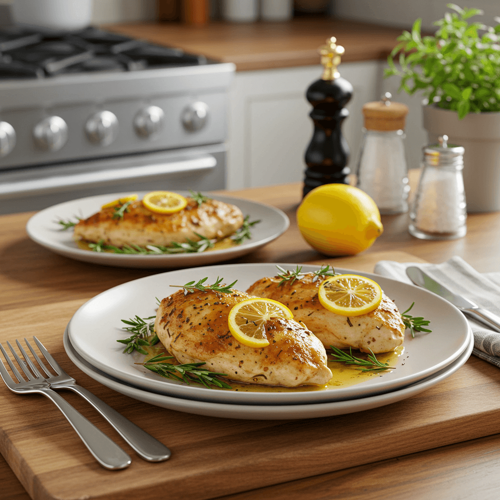Oven-Roasted Lemon Herb Chicken Breasts