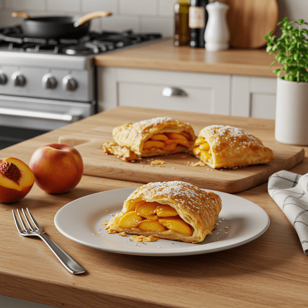 Peach Puff Pastry Delight