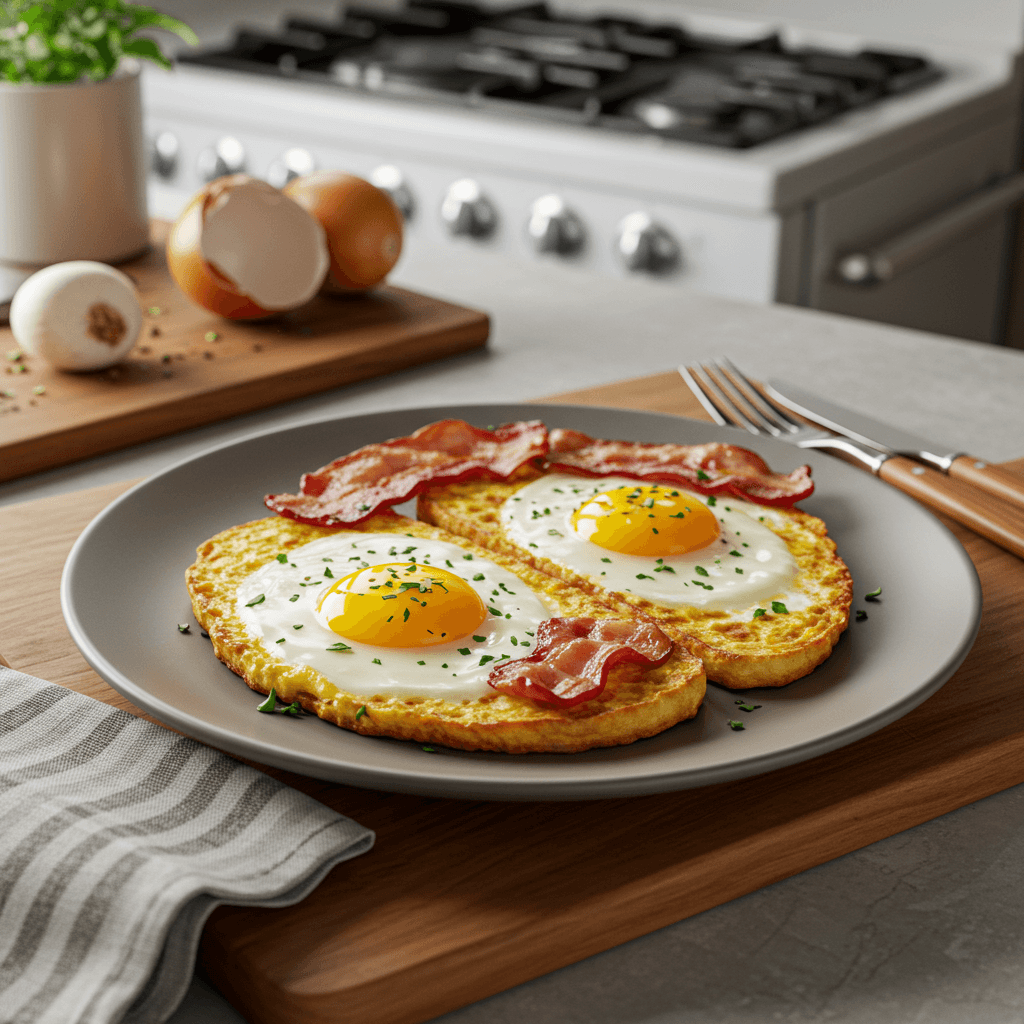 Perfectly Seared Stove-Top Egg Snack Delight