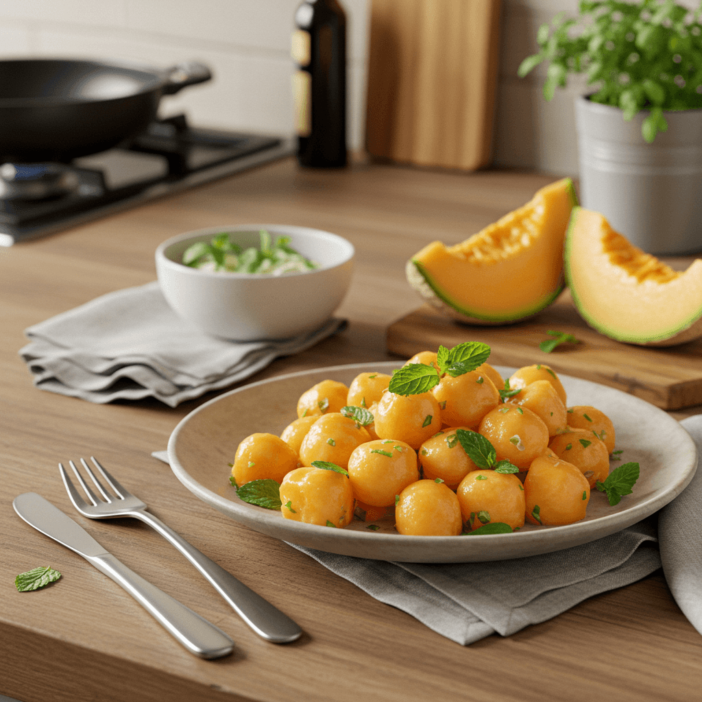 Refreshing Cantaloupe Mint Medley