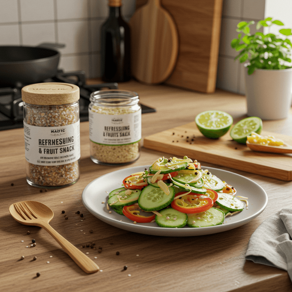 Refreshing Cucumber & Fruit Salt Snack