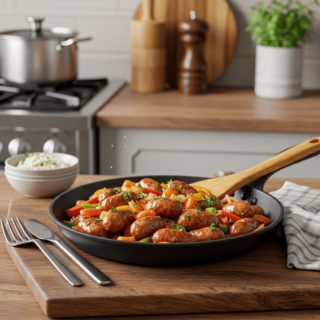 Sausage Skillet Meal with Italian Sausage