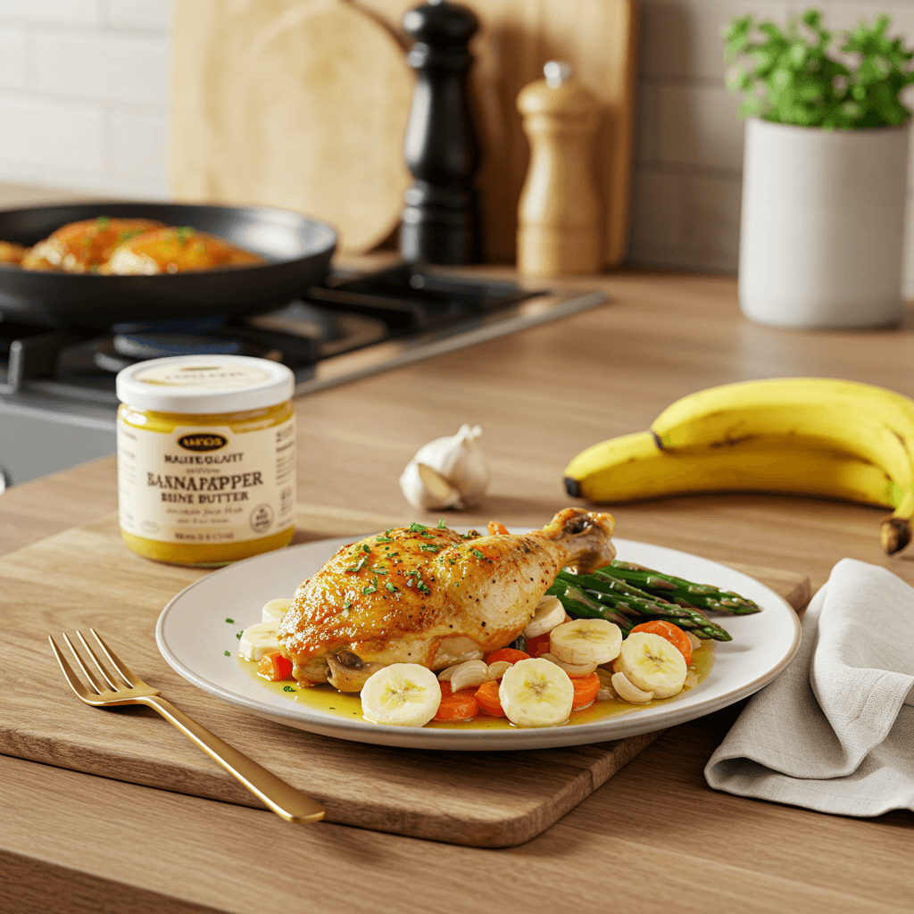 Sauteed Chicken with Banana Pepper Brine Butter
