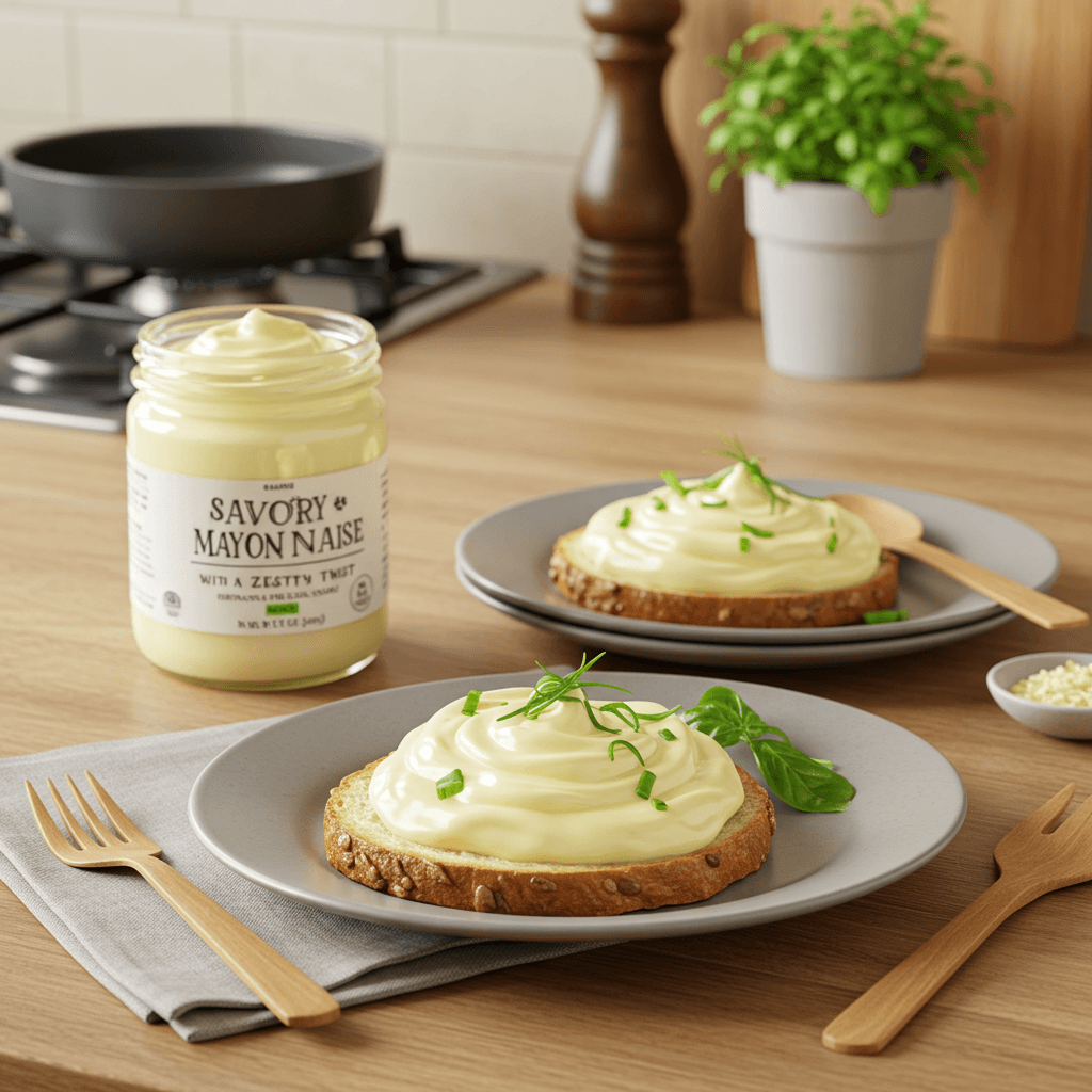 Savory Homemade Mayonnaise with a Zesty Twist