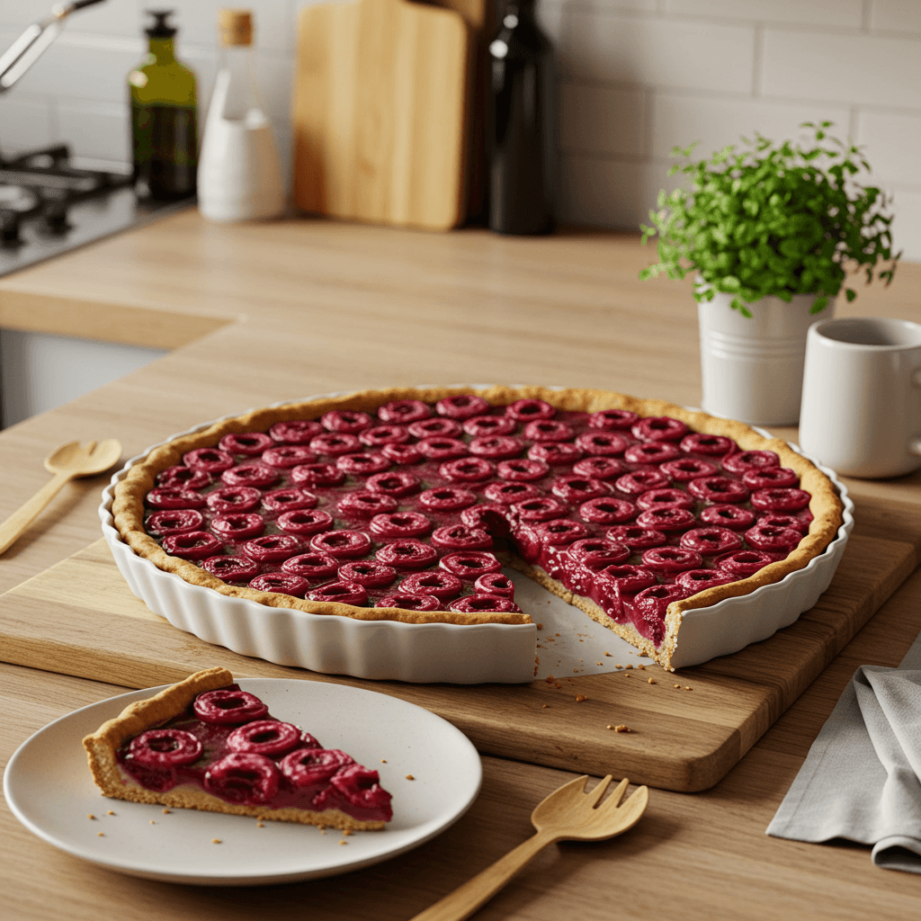 Sour Cherry Vanilla Tart Delight