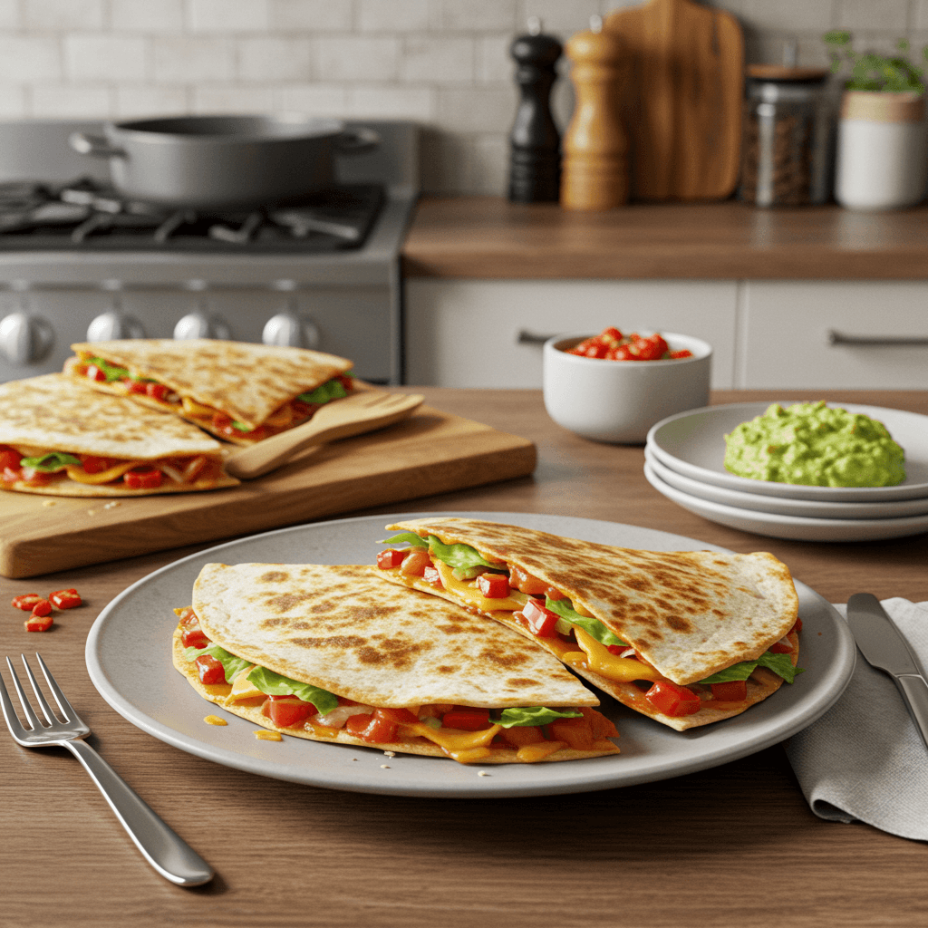 Spicy Tex-Mex Microwave Quesadilla Extravaganza