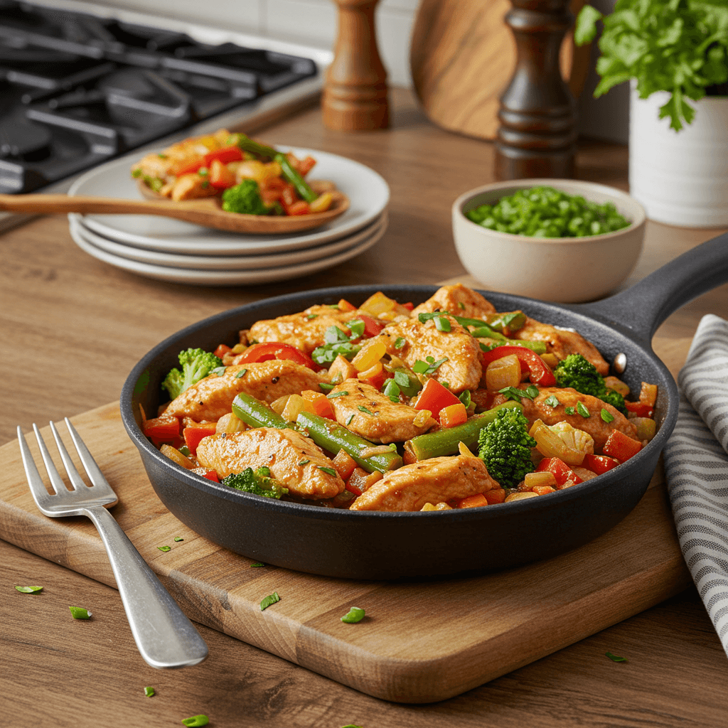Stove-Top Southwest Chicken and Veggie Skillet